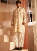 Modal Silk Off White Eid Wear Designer Printed Readymade Kurta Pajama